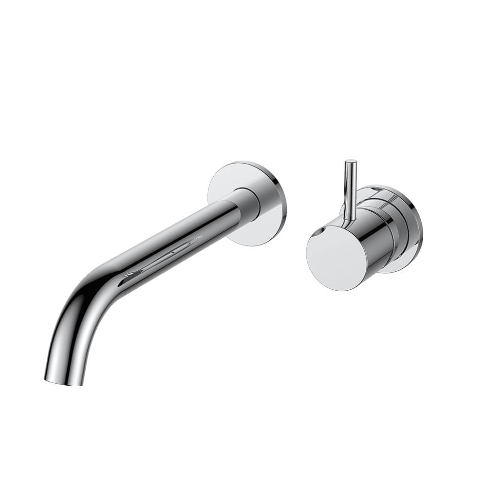 Regn 2-gats inbouw wastafelmengkraan met coldstart, Chroom