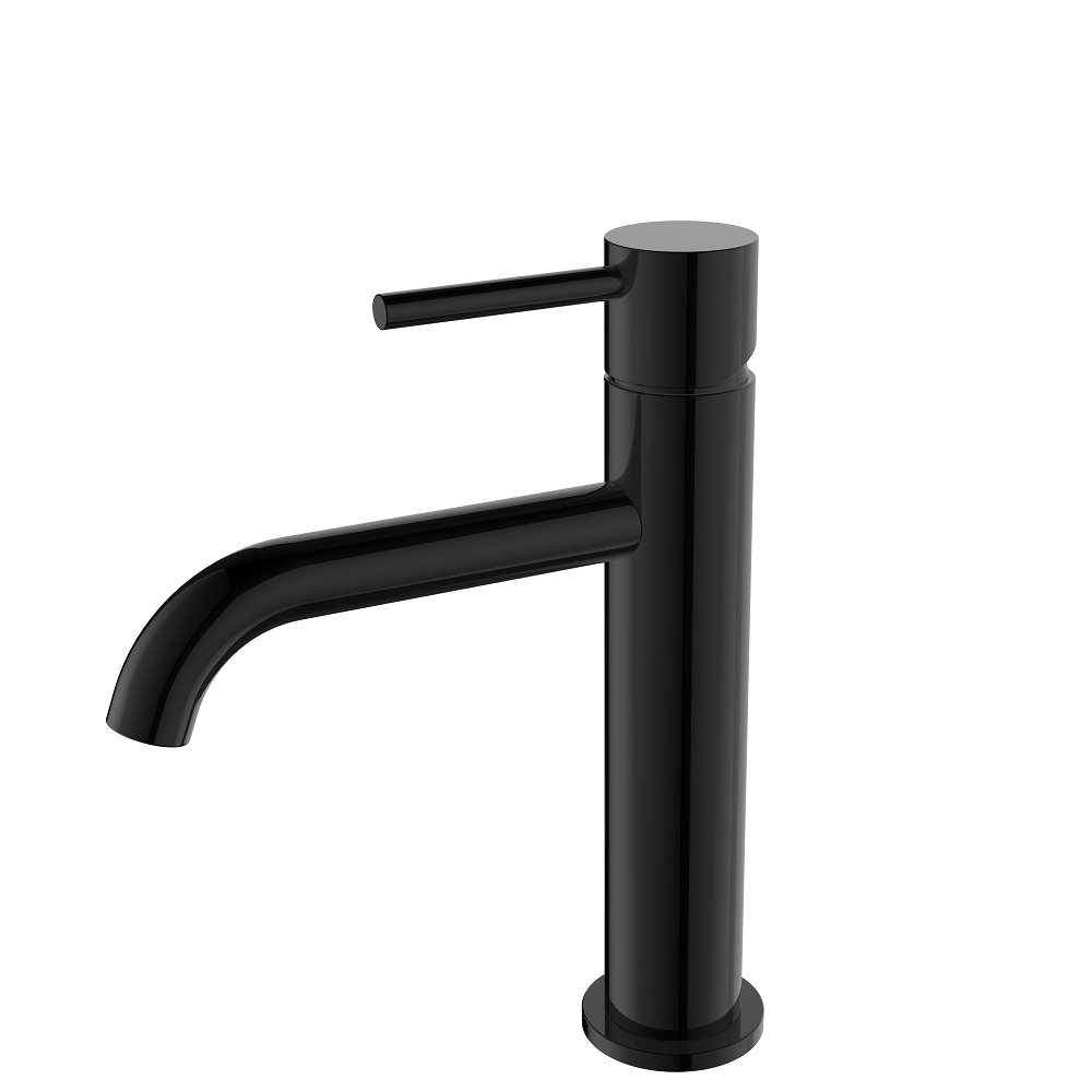 Regn wastafelkraan L met coldstart, Gun metal black
