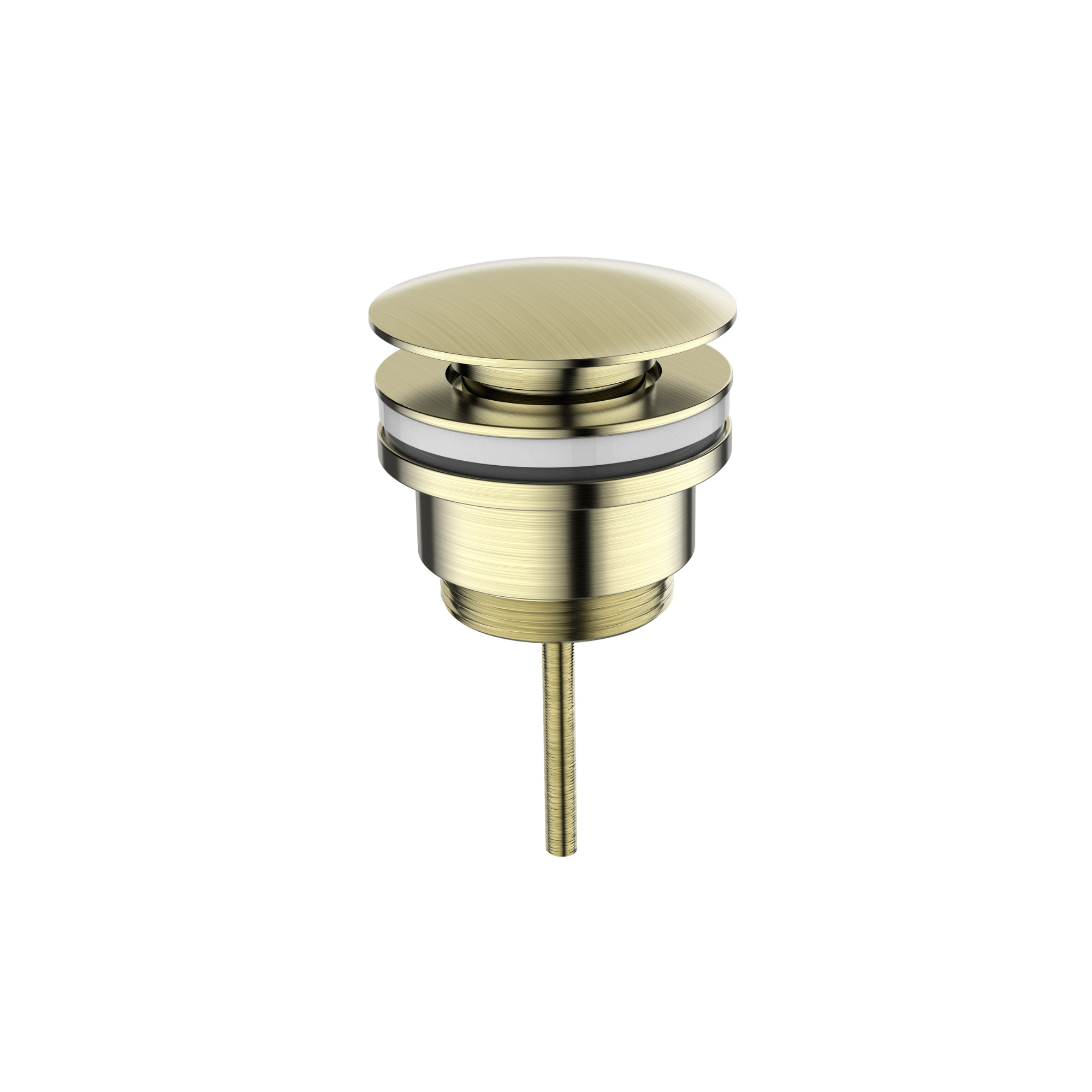 Regn pop-up wastafelafvoerplug, geborsteld champagne