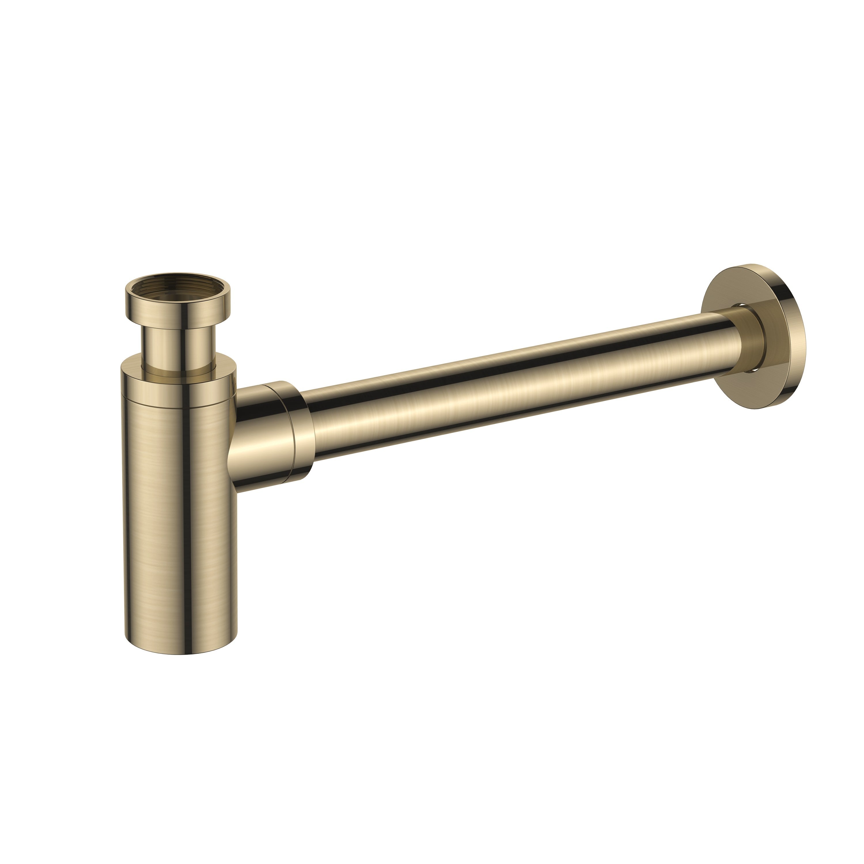 Regn wastafelsifon, geborsteld goud
