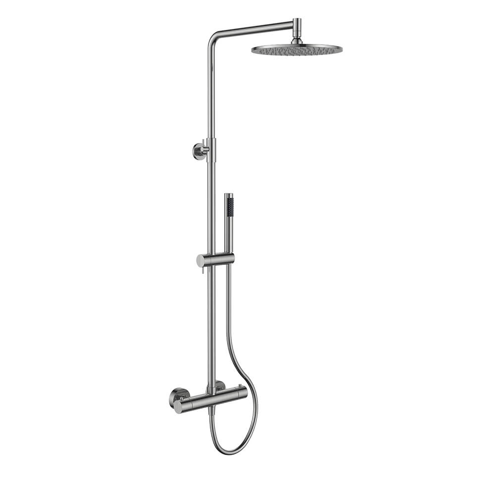 Regn thermostatische regendouche, geborsteld nikkel