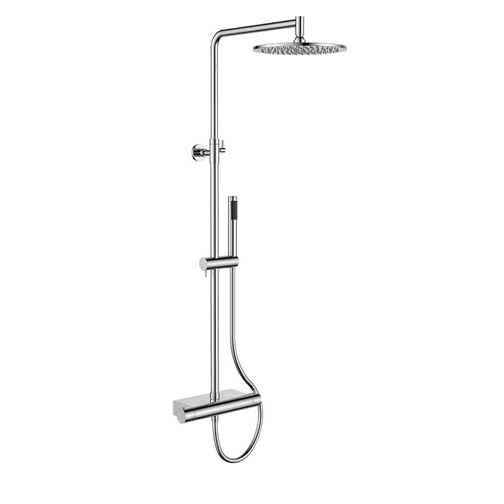 Regn thermostatische regendouche met planchet, chroom