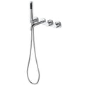 Regn complete thermostatische badinbouwset, chroom