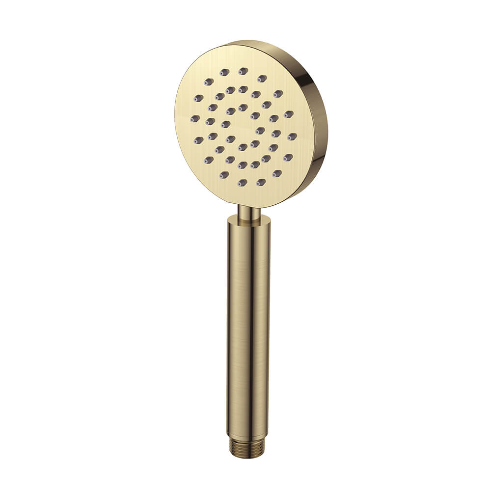 Regn handdouche rond, geborsteld goud