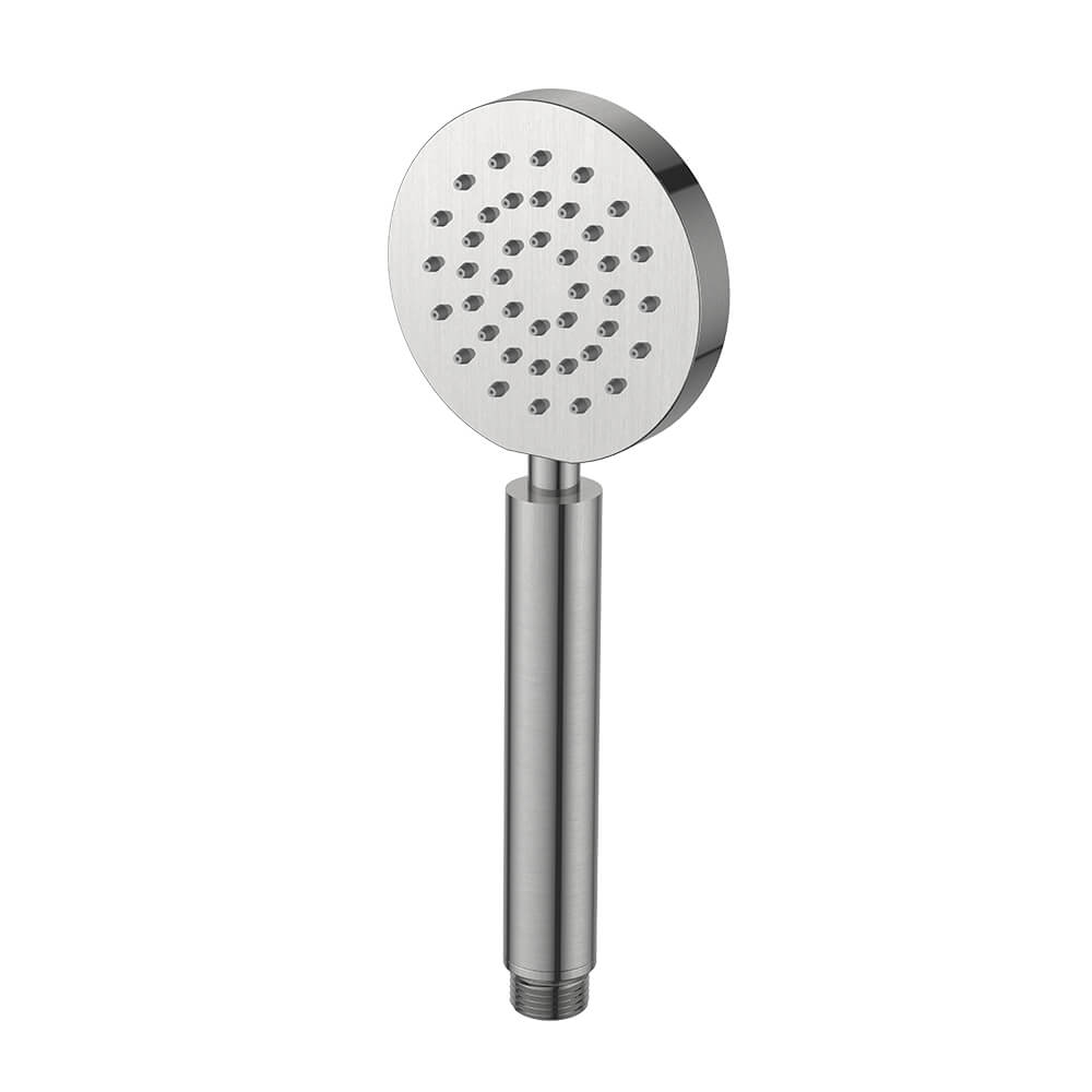 Regn handdouche rond, geborsteld nikkel