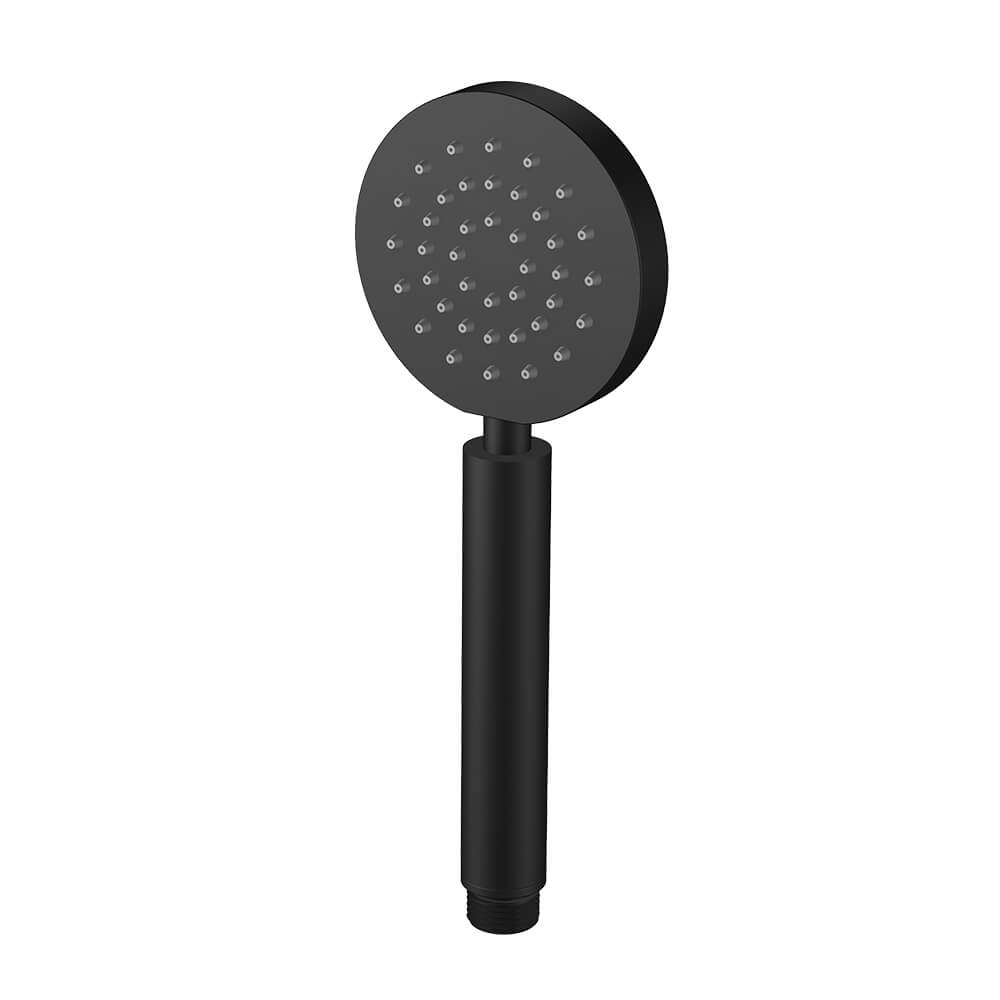 Regn handdouche rond, mat zwart