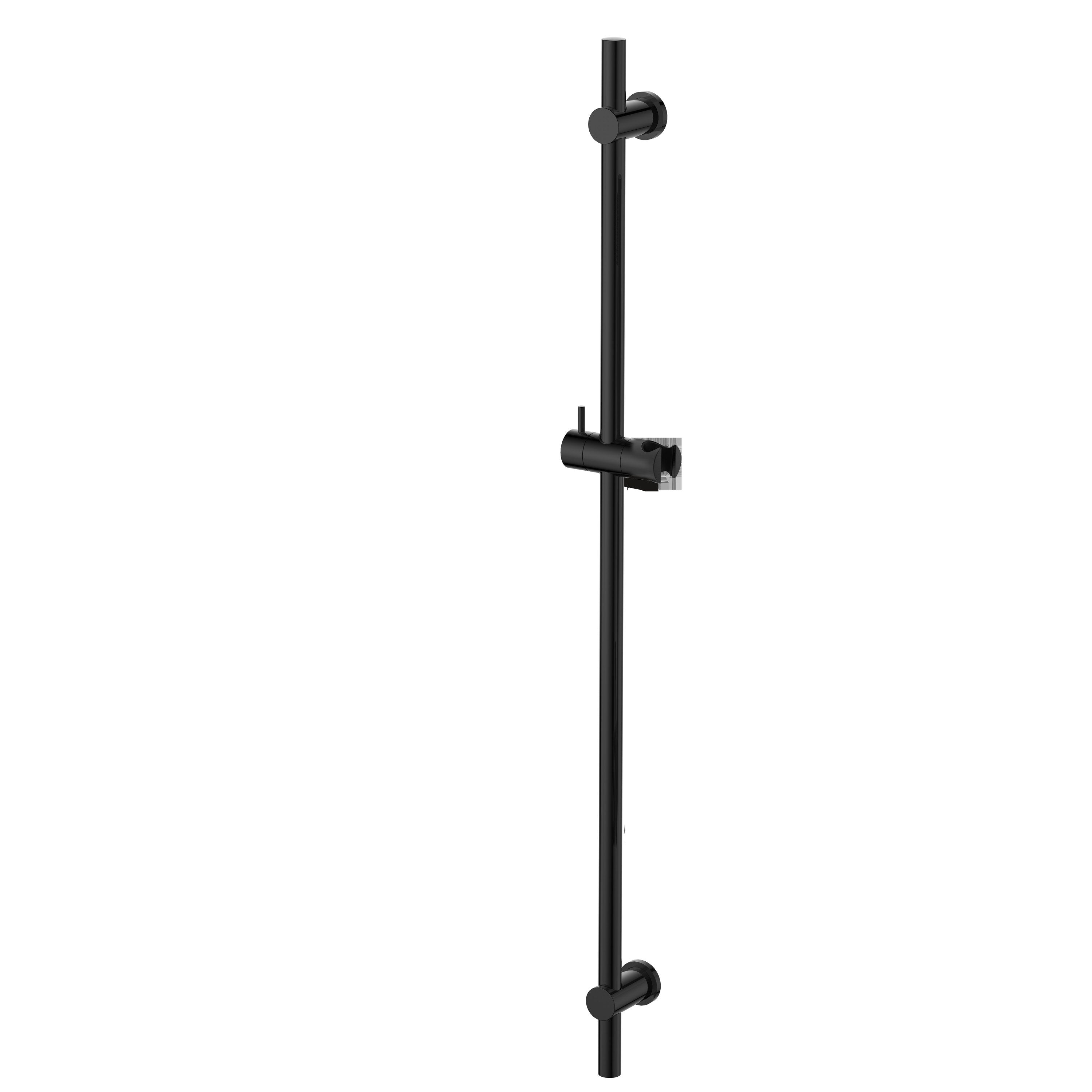 Regn glijstang met aansluitbocht, gun metal black
