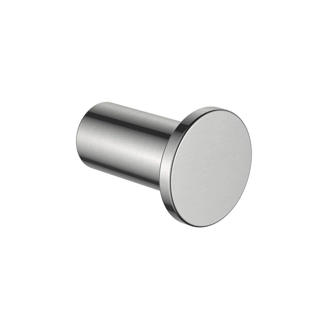 Regn handdoekhaak klein 3 cm, geborsteld nikkel
