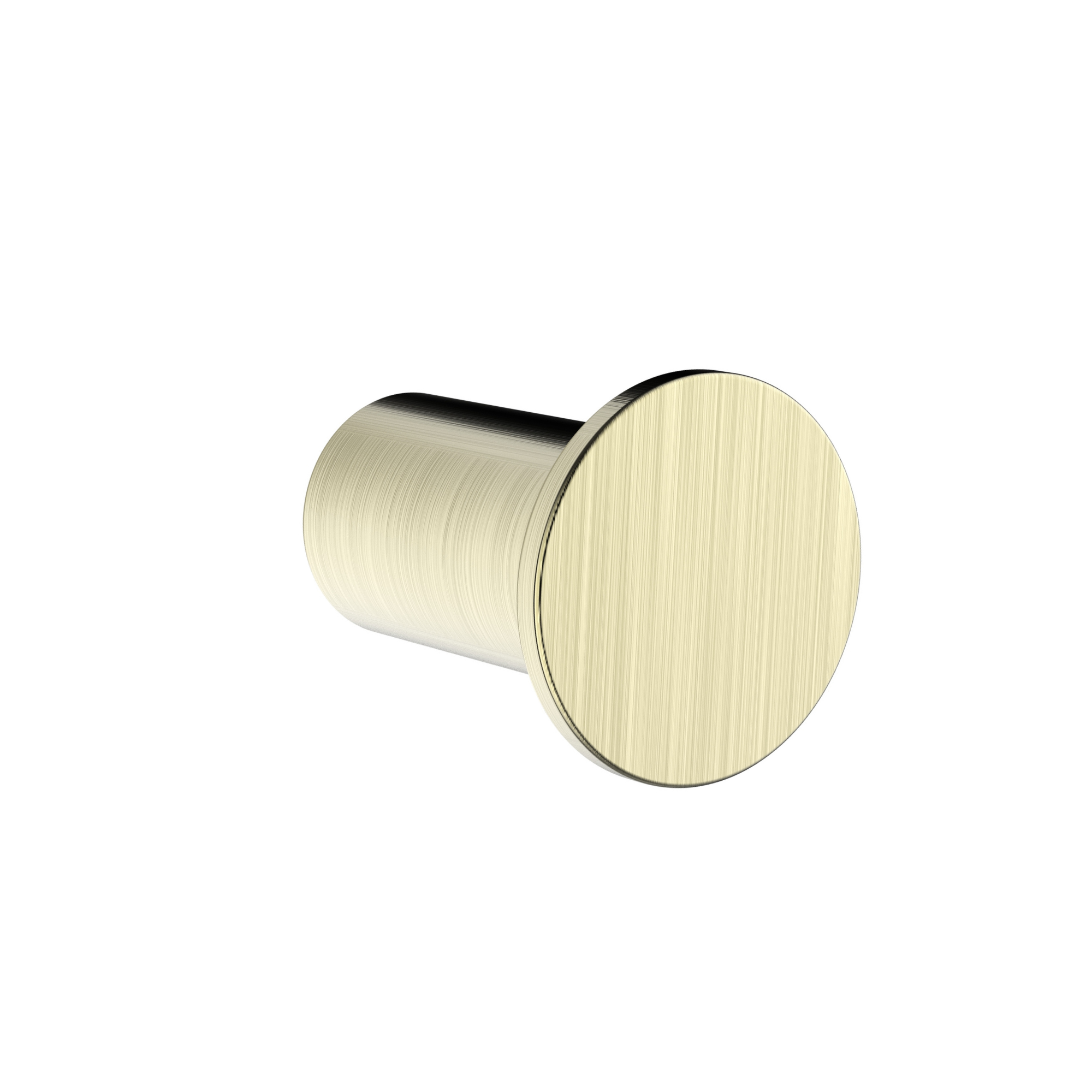 Regn handdoekhaak klein 3 cm, geborsteld champagne