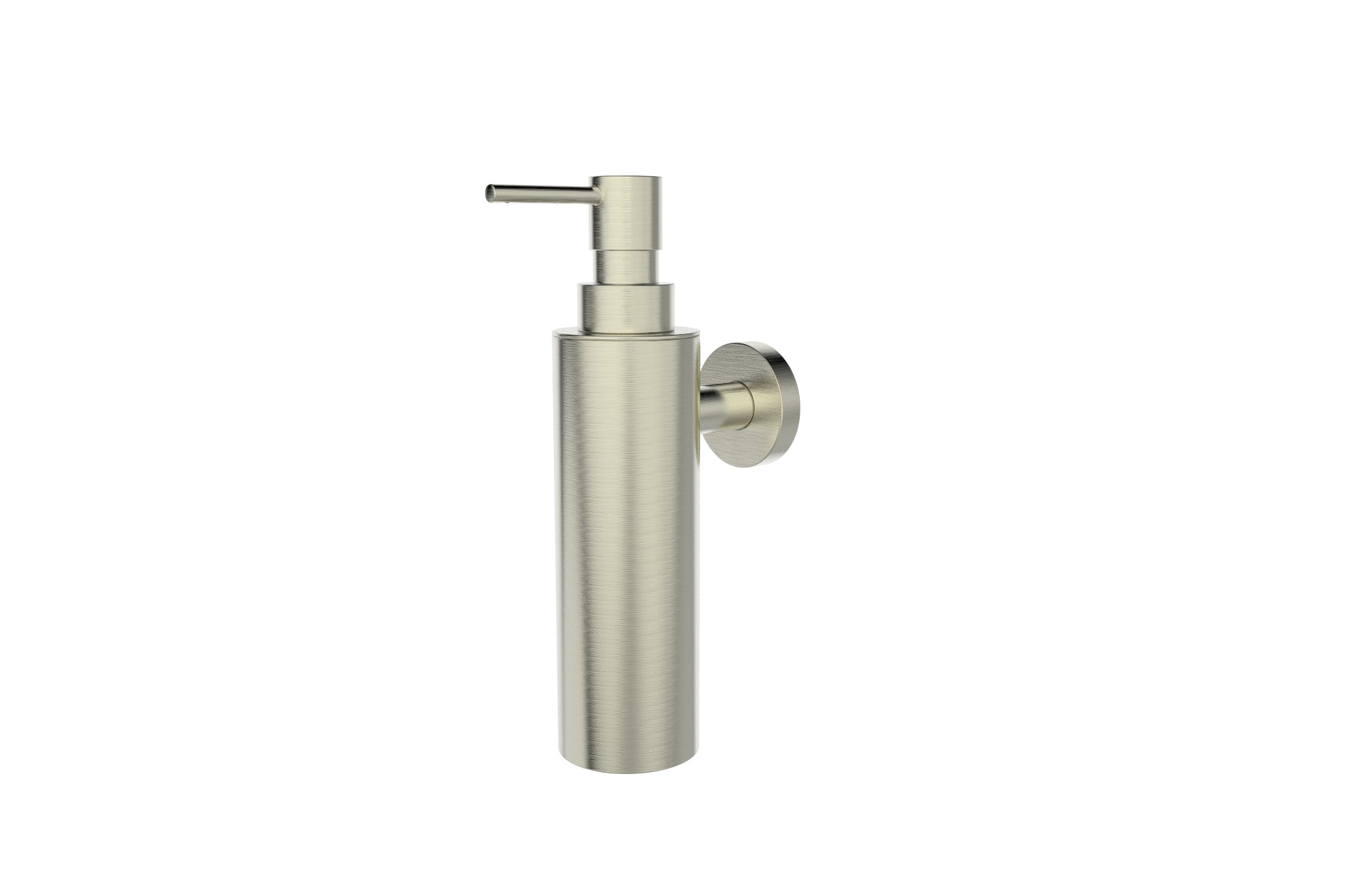 Regn zeepdispenser, geborsteld nikkel