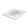 Regn meubelwastafel keramiek 60cm, mat wit