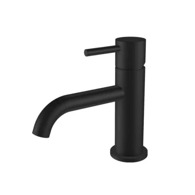 Regn lage wastafelmengkraan met coldstart mat zwart 10001MB