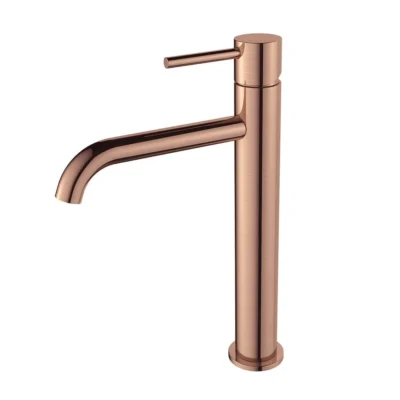 Regn highriser wastafelmengkraan geborsteld koper 10002RG